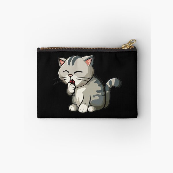 Item preview, cute coughing cat designed and sold by unsungshop.