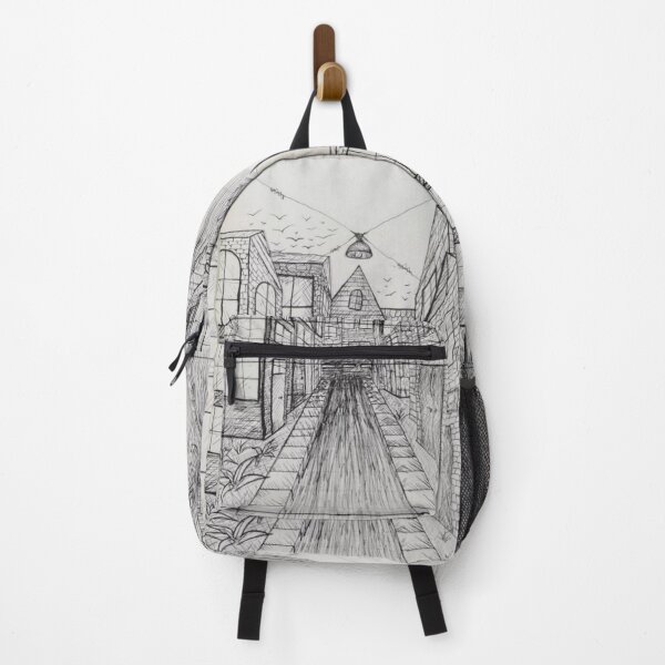 Item preview, Ilustración callejera, lineart, dibujo en perspectiva. designed and sold by freja4876.