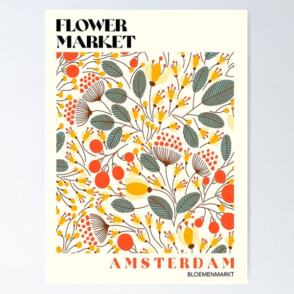 Aperçu de l'œuvre Amsterdam Flower Market créée et vendue par Jaime-Brewer.