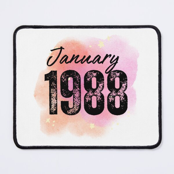 Item preview, January 1988 Birthday designed and sold by NumbersFort.
