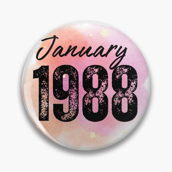 Item preview, January 1988 Birthday designed and sold by NumbersFort.