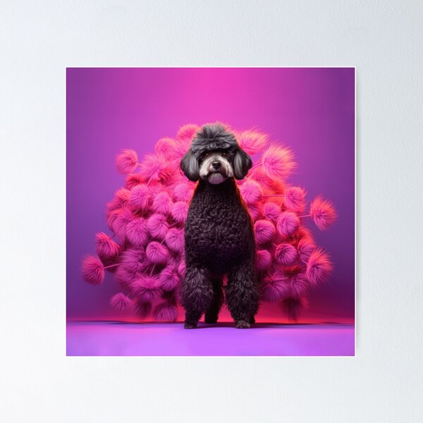 Item preview, Portuguese Water Dog Peacock - Beautiful Canine Art designed and sold by DigitalArties.