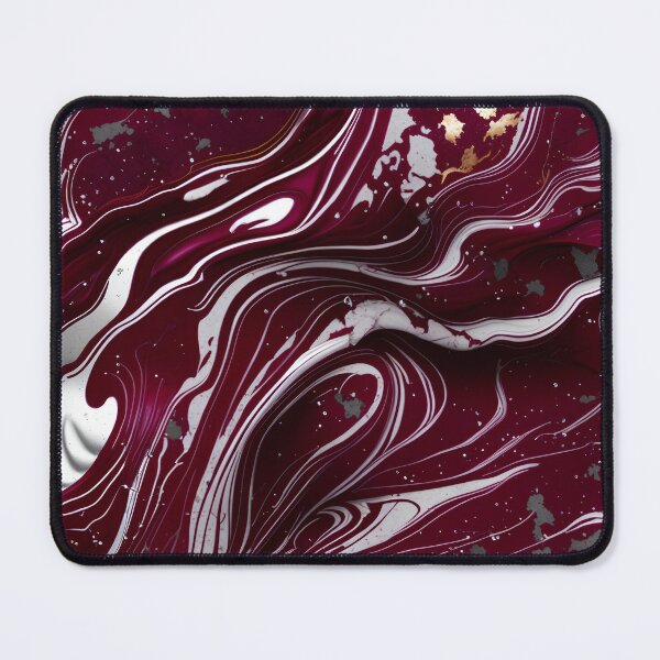 Item preview, Maroon and white marble swirls #6 designed and sold by BirdsnStuff.