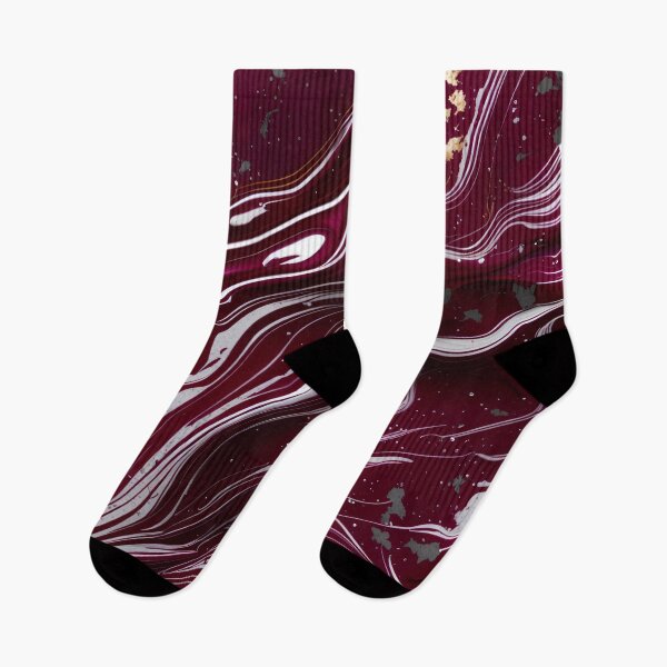Item preview, Maroon and white marble swirls #6 designed and sold by BirdsnStuff.