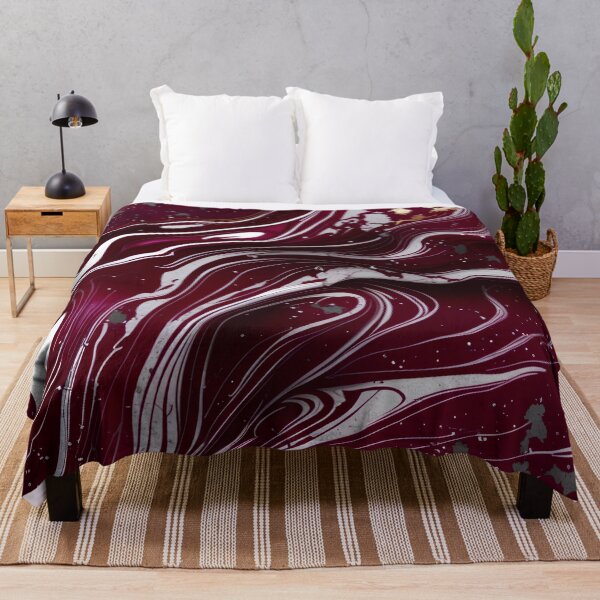 Item preview, Maroon and white marble swirls #6 designed and sold by BirdsnStuff.