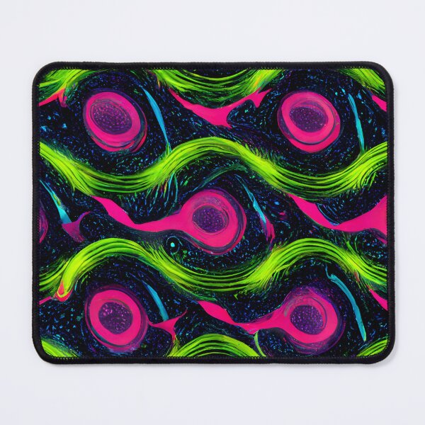 Item preview, "Neon Swirl Seamless Pattern: Colorful Science Fiction" designed and sold by Art-Vortex-fr.