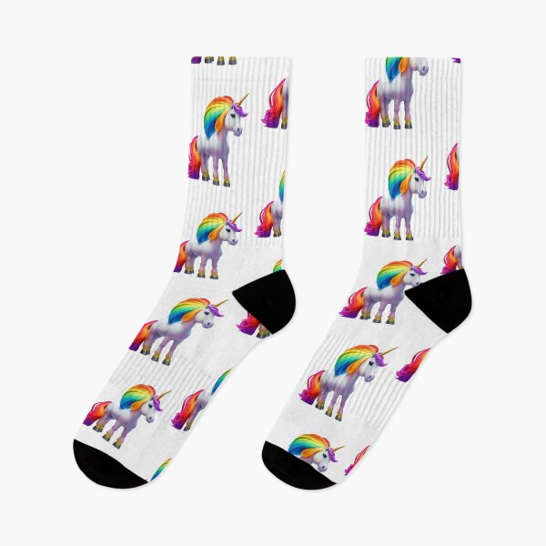 Item preview, Rainbow unicorn magical fantasy horned horse mythical beautiful  designed and sold by w1ckerman.