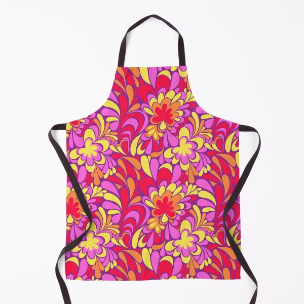 Item preview, Groovy psychedelic 60s 70s super retro nostalgic red purple hot pink orange designed and sold by blomastudios.