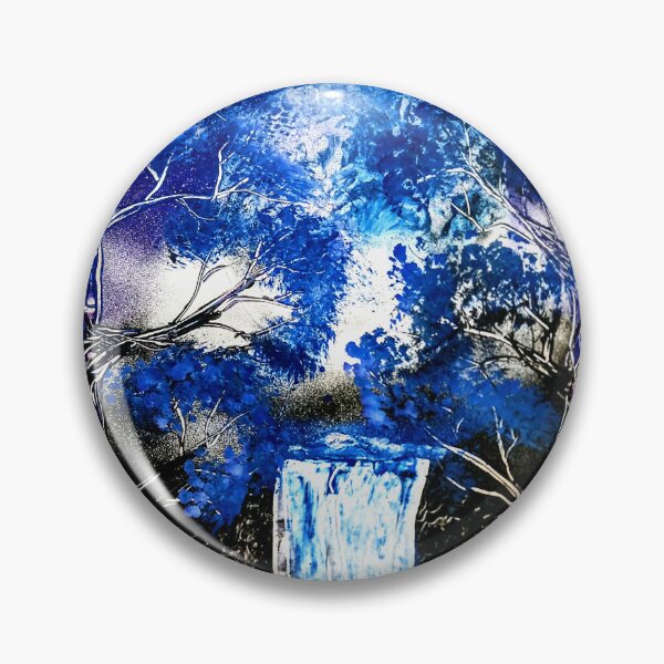 Item preview, Blue Falls Night Scene  designed and sold by SprayPaintaNick.