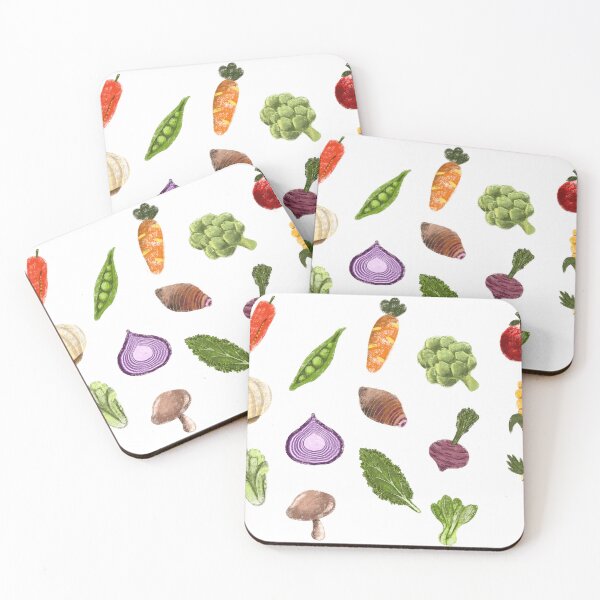 Item preview, Cute Vegetables in Crayon art styles:  carrot, chili, tomato, beans, taro, corn, onion, beetroot, mushroom, kale, artichoke, parsnip, lettuce designed and sold by Artiepraew.