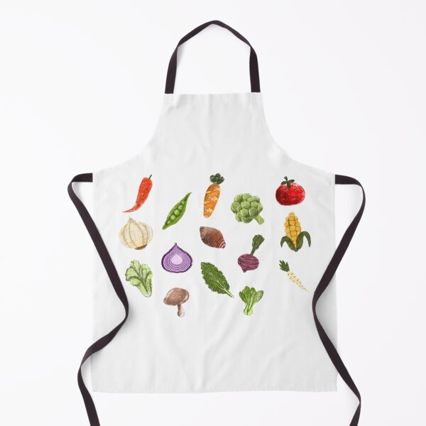 Item preview, Cute Vegetables in Crayon art styles: carrot, chili, tomato, beans, taro, corn, onion, beetroot, mushroom, kale, artichoke, parsnip, lettuce designed and sold by Artiepraew.