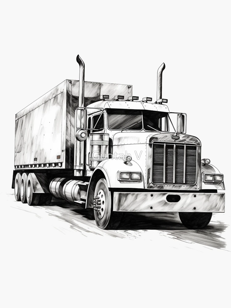 first ever time drawing a real looking truck. Not to bad for my first one I  think. | Drawings, Art, Artwork