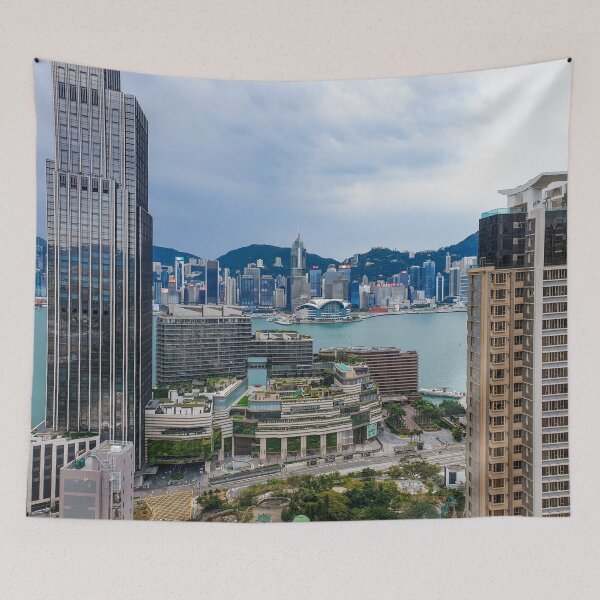 Item preview, Mirando a través del puerto de Victoria a la isla de Hong Kong designed and sold by Ross.A.Campbell.