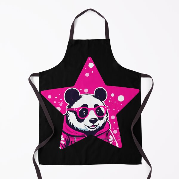 Item preview, Panda in Pink Glasses | Hot Pink Panda Illustration designed and sold by Niktarka.