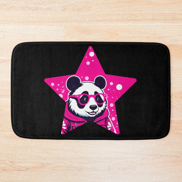 Item preview, Panda in Pink Glasses | Hot Pink Panda Illustration designed and sold by Niktarka.