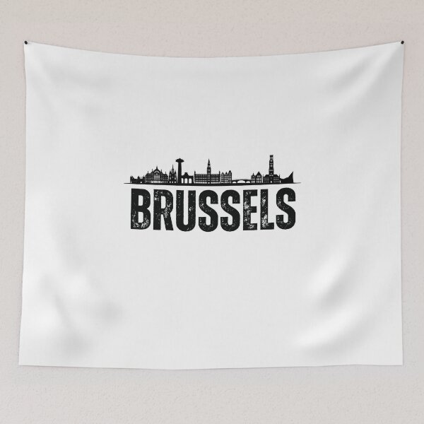 Item preview, Brussels city illustation  designed and sold by DeluxBee.