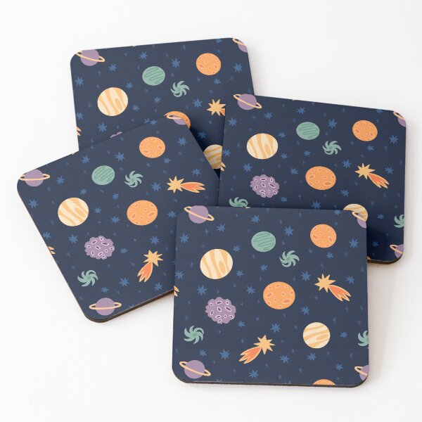 Item preview, Cosmic Dreams - Vibrant Colorful Planets in Deep Space - Night Sky - shw1052 designed and sold by Shiny Happy World.