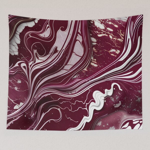 Item preview, Maroon and white marble swirls #7 designed and sold by BirdsnStuff.