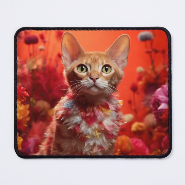 Item preview, Hawaii style Devon Rex cat designed and sold by DigitalArties.