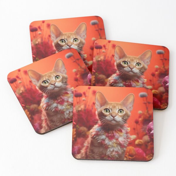 Item preview, Hawaii style Devon Rex cat designed and sold by DigitalArties.