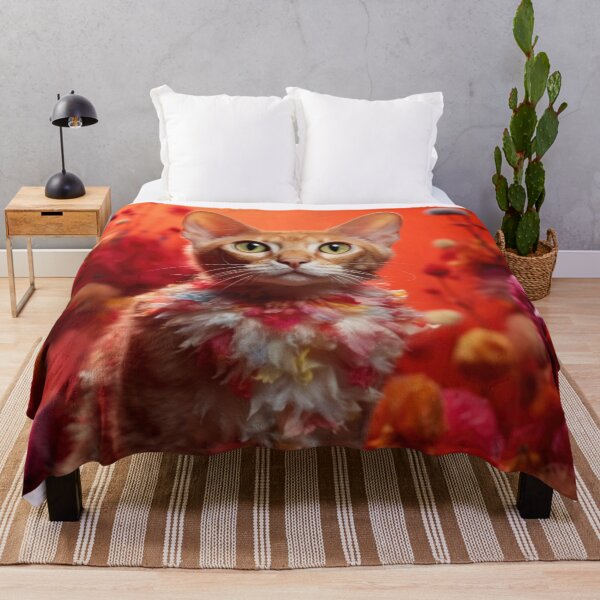Item preview, Hawaii style Devon Rex cat designed and sold by DigitalArties.