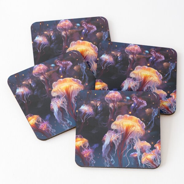 Item preview, Glowing Guardians: Luminescent Jellyfish designed and sold by NikkofTime.