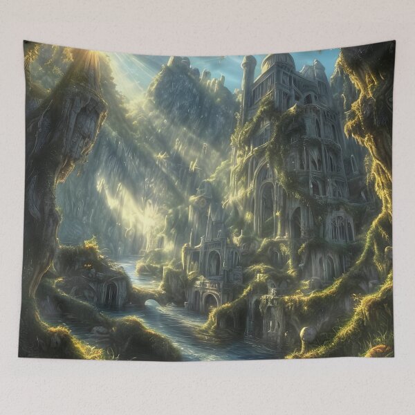 Item preview, Post-apocalyptic overgrown heavenly castle designed and sold by ArthurVandelay.
