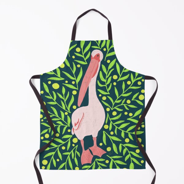 Item preview, Cute pelican illustration with botanical background designed and sold by KaleidoPath.