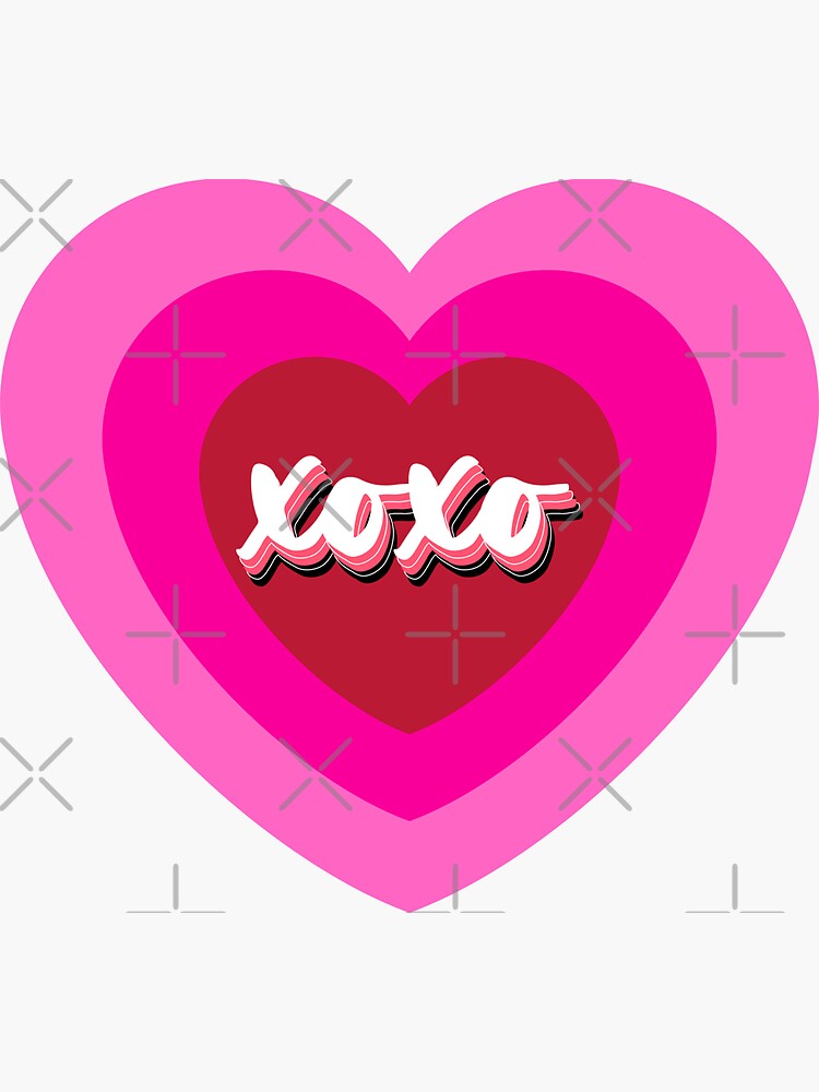 Pink Hearts XOXO Vinyl