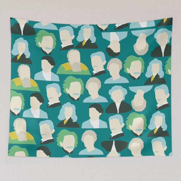 Item preview, Famous physicists pattern for physics teacher designed and sold by kapotka.