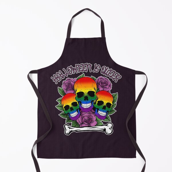 Item preview, Halloween is Queer, Skulls in Rainbow Flag Colors designed and sold by Savchuk-Vova.