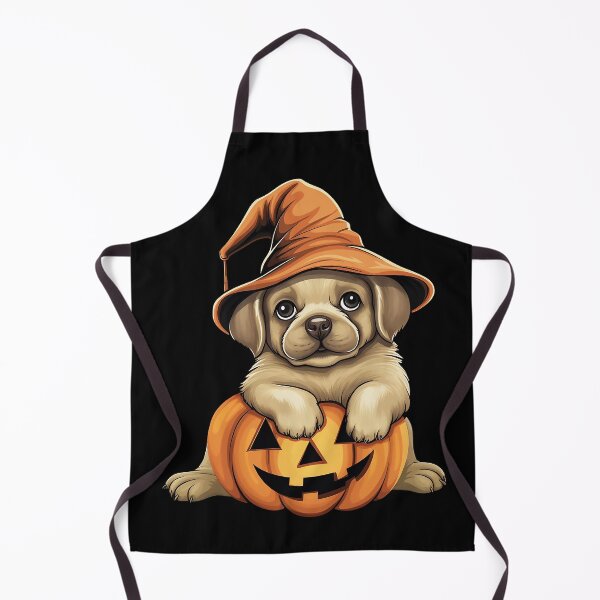 Item preview, Cute Golden Retriever Puppy Halloween Pumpkin Witch Hat designed and sold by VermintStudio.
