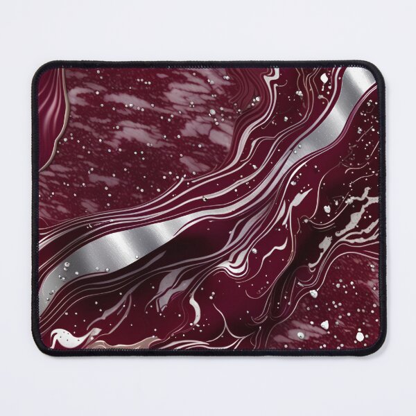 Item preview, Maroon and white marble swirls #8 designed and sold by BirdsnStuff.