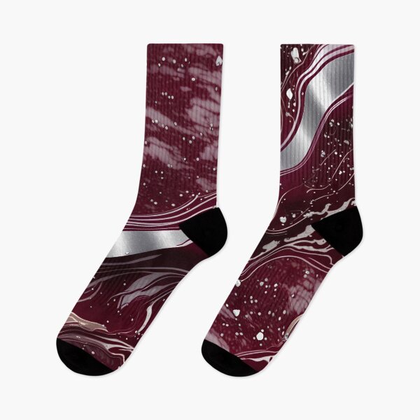 Item preview, Maroon and white marble swirls #8 designed and sold by BirdsnStuff.