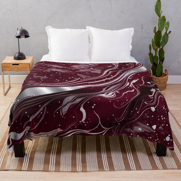 Item preview, Maroon and white marble swirls #8 designed and sold by BirdsnStuff.