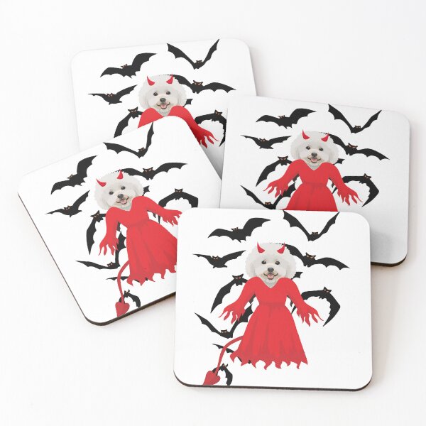 Aperçu de l'œuvre Bichon Halloween créée et vendue par ArtAngiTresors.