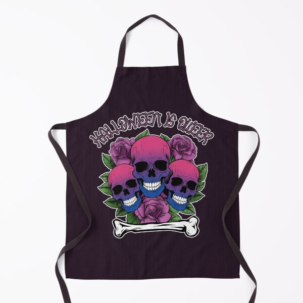 Item preview, Halloween is Queer, Skulls in Bisexual Flag Colors designed and sold by Savchuk-Vova.