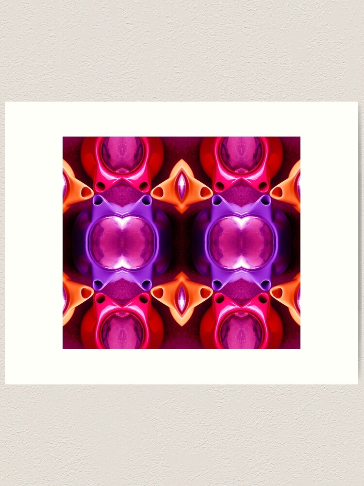 Thumbnail 2 of 3, Art Print, Magenta Abstract by Adelaide Artist Avril Thomas at Magpie Springs designed and sold by MagpieSprings.