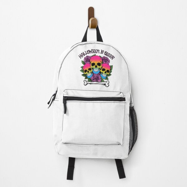 Item preview, Halloween is Queer, Skulls in Pansexual Flag Colors designed and sold by Savchuk-Vova.