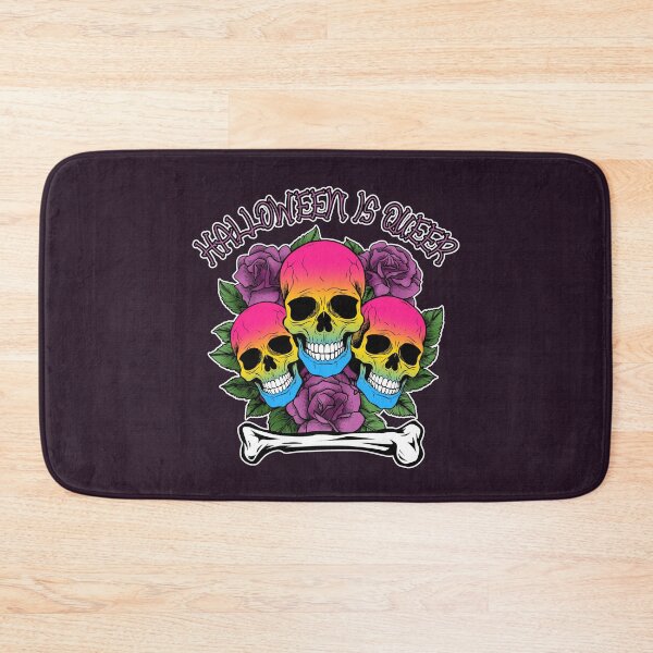 Item preview, Halloween is Queer, Skulls in Pansexual Flag Colors designed and sold by Savchuk-Vova.