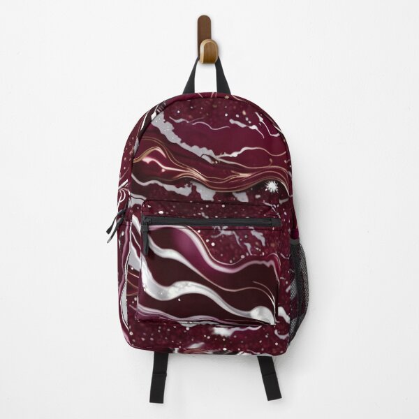 Item preview, Maroon and white marble swirls #9 designed and sold by BirdsnStuff.