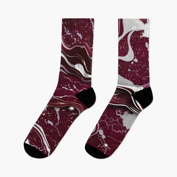 Item preview, Maroon and white marble swirls #9 designed and sold by BirdsnStuff.