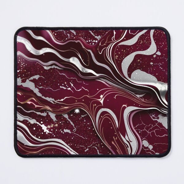 Item preview, Maroon and white marble swirls #9 designed and sold by BirdsnStuff.