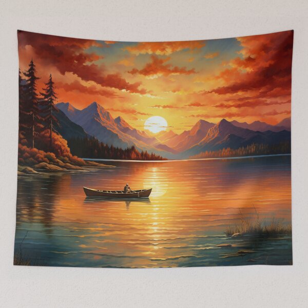 Item preview, Sunset over the Lake designed and sold by DaliusD.