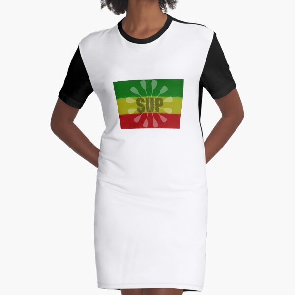 Stand Up Paddling, Paddle Twirl Graphic T-Shirt Dress