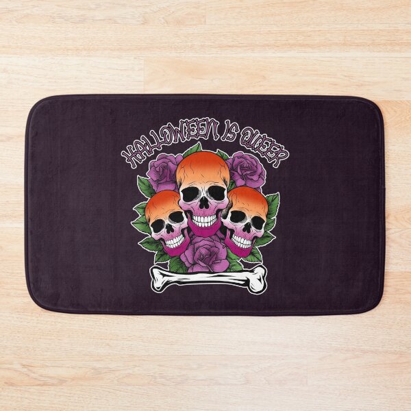 Item preview, Halloween is Queer, Skulls in Lesbian Flag Colors designed and sold by Savchuk-Vova.