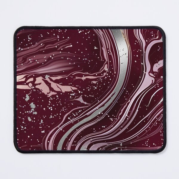 Item preview, Maroon and white marble swirls #10 designed and sold by BirdsnStuff.