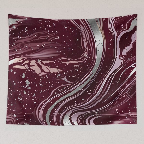 Item preview, Maroon and white marble swirls #10 designed and sold by BirdsnStuff.