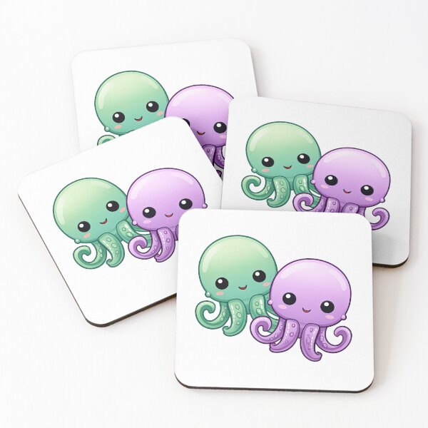 Item preview, Two Kawaii Octopi designed and sold by MagicArtig.