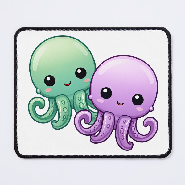 Item preview, Two Kawaii Octopi designed and sold by MagicArtig.